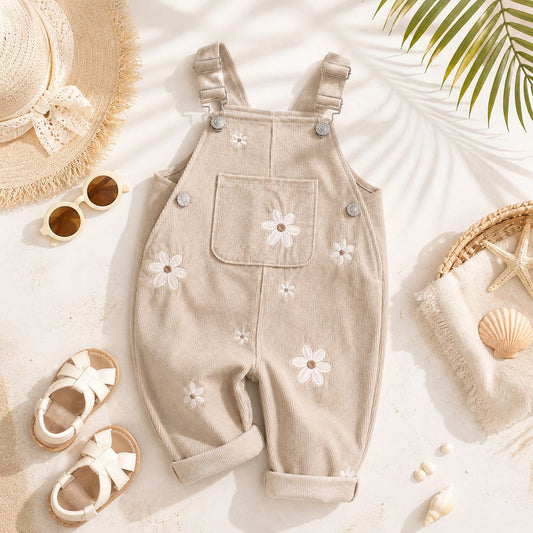 Sunny Daisy Corduroy Dungaree for Kids