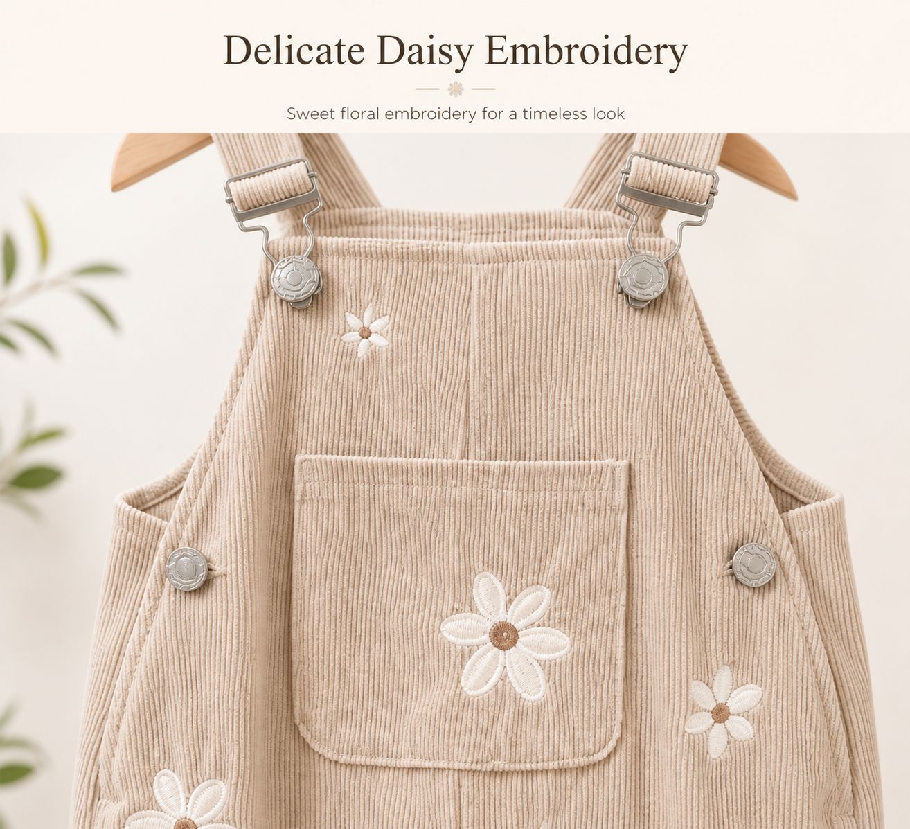 Sunny Daisy Corduroy Dungaree for Kids