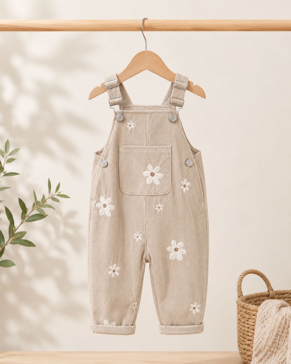 Sunny Daisy Corduroy Dungaree for Kids