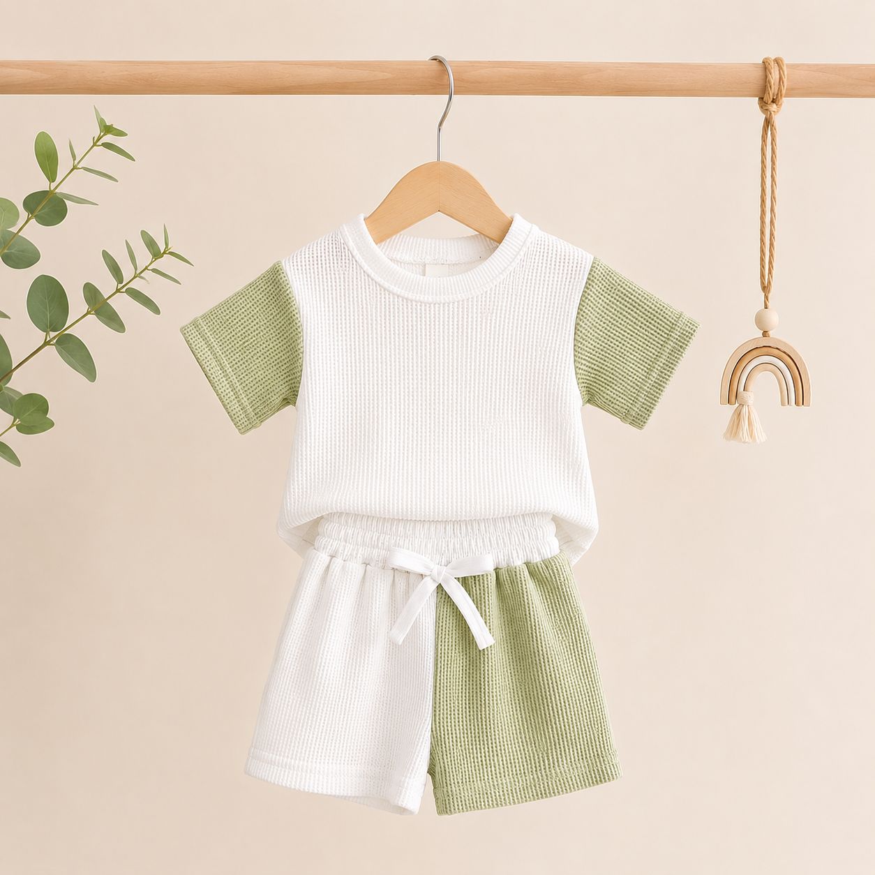 Sage Breeze Waffle Knit Co-ord Set