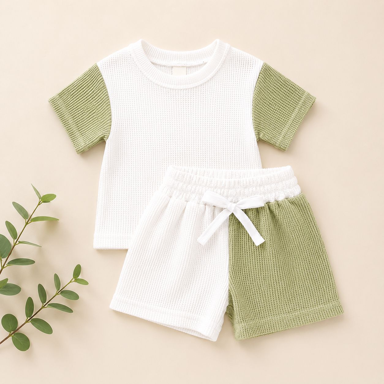Sage Breeze Waffle Knit Co-ord Set