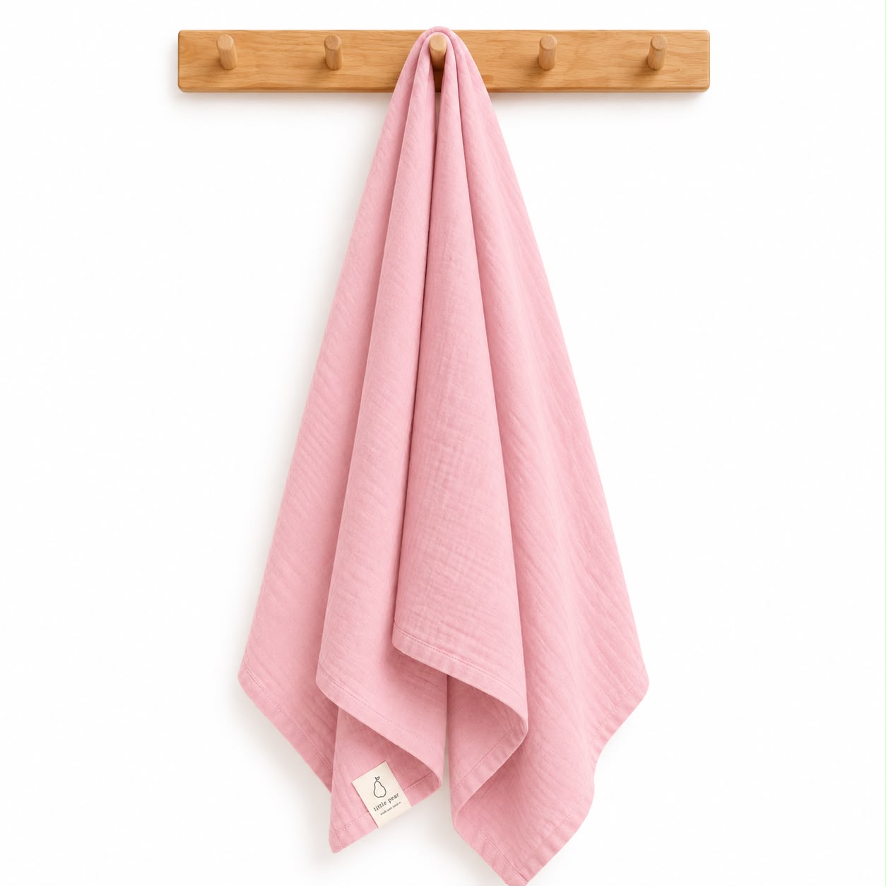 Little Pear Premium Muslin Swaddle – Baby Pink